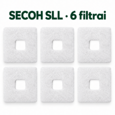 Šeši balti SECOH SLL 20/30/40/50 oro filtrai