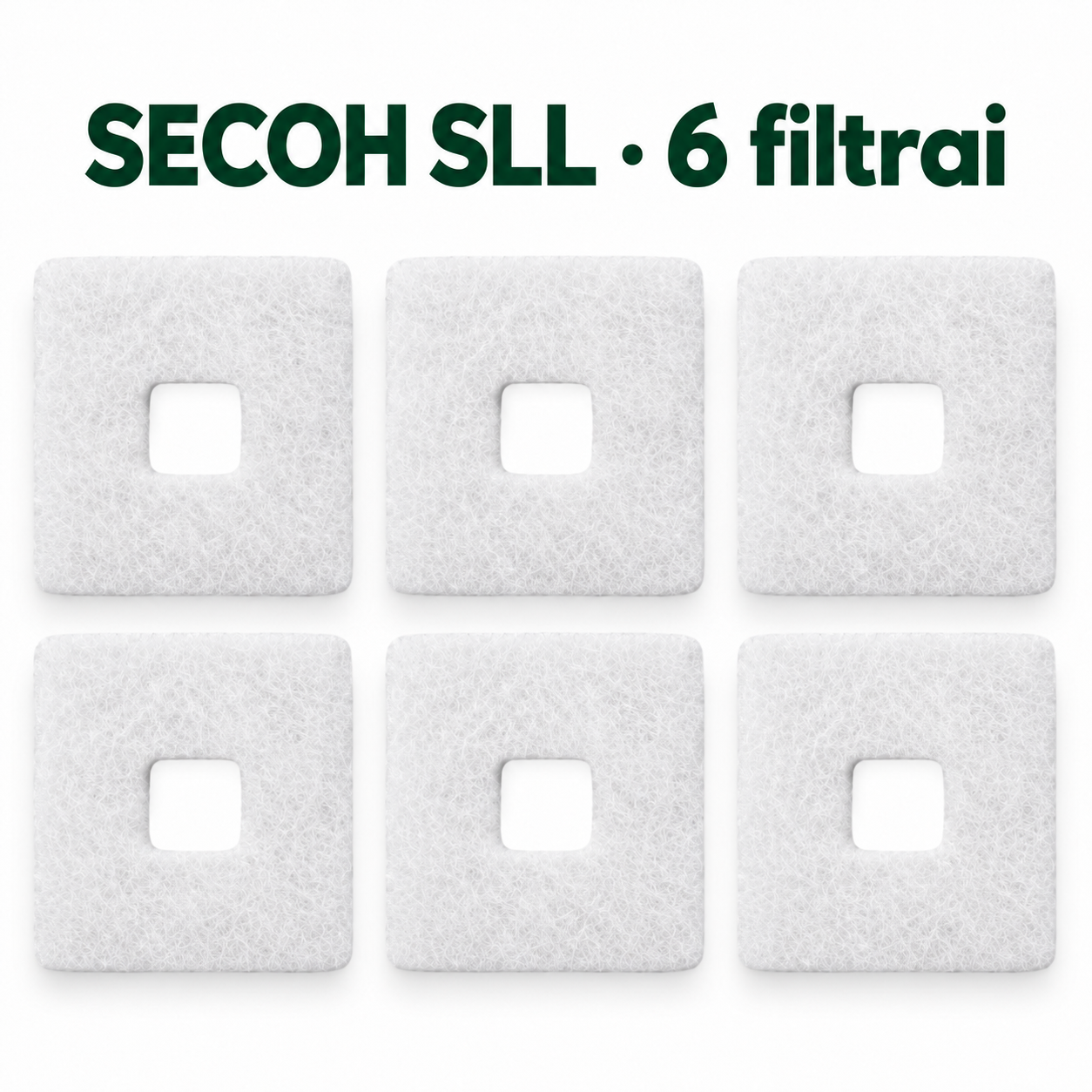 Šeši balti SECOH SLL 20/30/40/50 oro filtrai